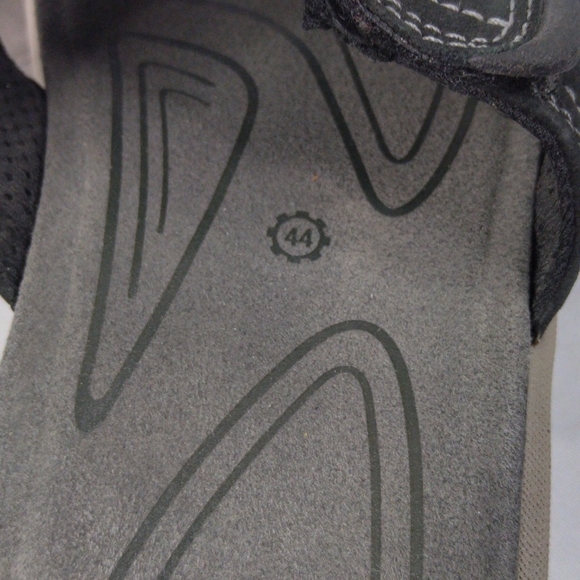 Ecco Men’s Black + Gray Velcro Strap Slide Sandals / Size EU 44 / US 10 - Picture 5 of 6